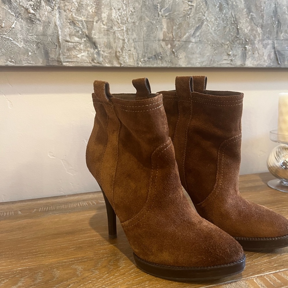 BCBGeneration rich brown Suede Heeled Boots